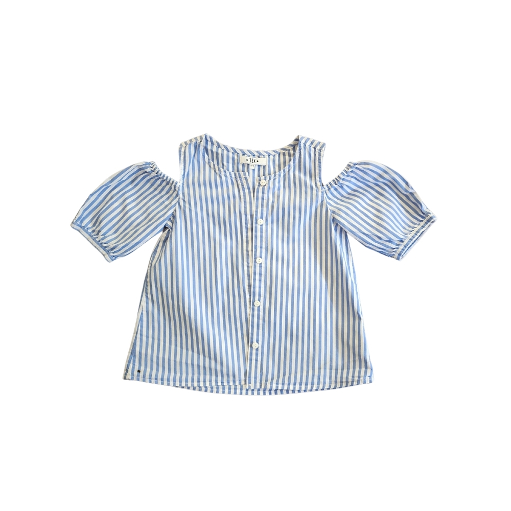 Blue Striped Kids Top